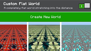 How To Make Custom Super Flat Worlds On Minecraft Bedrock void world amp single biome worlds [upl. by Eiramadnil]