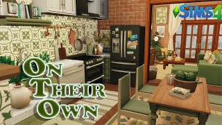 On Their Own  The Sims 4 Apartment Speed Build CC ONLY [upl. by Roddy]