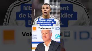 Pourquoi Mbappé est absent de la liste de Didier Deschamps [upl. by Harriot]