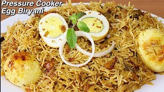 Egg Biryani In Pressure Cooker  Restaurant Style  Kanaks Kitchen [upl. by Nowed]