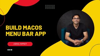 Creating Menu Bar App in macOS Using AppKit [upl. by Htebirol]