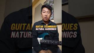 How to play Natural Harmonics nepaliguitarlesson learnguitar guitar [upl. by Airretnahs993]