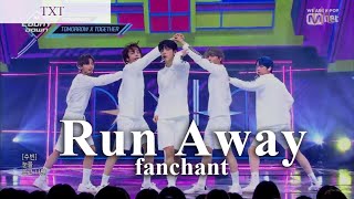 FANCHANTTXT  Run Away Lyrics RomEng [upl. by Atnoed]