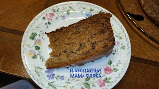 Pan de Plátano con jugo de manzana VEGANO Como hacer [upl. by Atok]