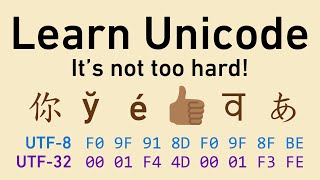 Unicode in friendly terms ASCII UTF8 code points character encodings and more [upl. by Coats823]