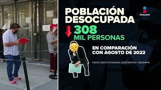 Desempleo con México descendió 3 en agosto 2023 INEGI  DPC con Nacho Lozano [upl. by Anyek]