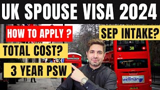 UK Spouse VISA 2024  How to Apply UK Dependent VISA  UK Student VISA with Spouse 2024  UK VISA [upl. by Mayhew]