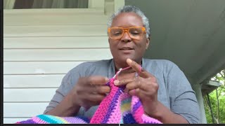 😃💜🧶 crochet with me  crochet along Pt 7 crochetwithmegranny ￼ [upl. by Tayler]