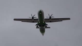 Binter Canarias ATR 72 landing to Gran Canaria [upl. by Eardnoed]