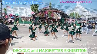 DBCDLC and MAJORETTES Exhibition 274th CALABANGA town and parish fiesta 2023 [upl. by Aihsetan]