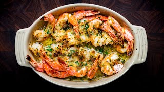 Shrimp Oreganata  Baked Shrimp with Garlic Butter Breadcrumbs [upl. by Sairacaz820]