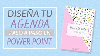 DISEÑA TU AGENDA PASO A PASO EN POWER POINT ESTILO 90S Fácil [upl. by Nnayar]