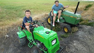 Hudson finds the best kids tractor compilation  Tractors for kids [upl. by Fonville]