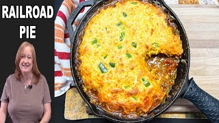 Railroad Pie A Ground Beef amp Cornbread Casserole [upl. by Willock]