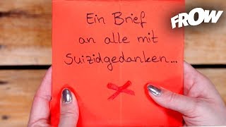 Ein Brief an Menschen mit Suizidgedanken – Zweite Chance im Leben nutzen [upl. by Arrahs]