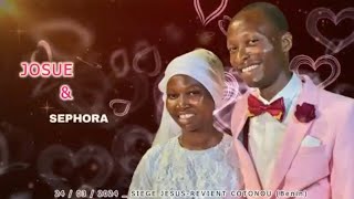 🔻REPLAY◾️LES MOMENTS FORTS DE LA CONSECRATION DU COUPLE JOSUE ET SEPHORA [upl. by Jacinto]