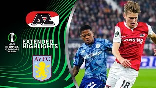 AZ Alkmaar vs Aston Villa Extended Highlights  UECL Group Stage MD 3  CBS Sports Golazo  Europe [upl. by Ettenwad]