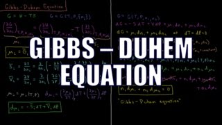 Chemical Thermodynamics 82  GibbsDuhem Equation [upl. by Bhayani945]