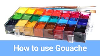 How I Use Gouache  Gouache painting tutorial [upl. by Teena]