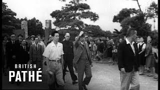 Japanese Emperor Visits Flood Victims 1947 [upl. by Renmus]