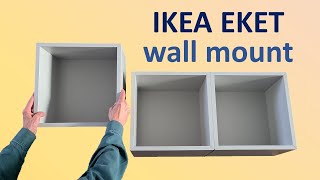 Ikea Eket wall fixing  quick and easy [upl. by Nueoht199]