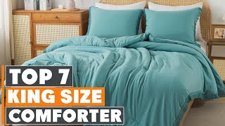 Best King Size Comforter Sets  Top 7 Picks for Comfort [upl. by Nauhs]