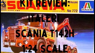 ITA Kit review Italeri Scania T142H kit scala 124  italiano [upl. by Bellis]