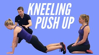 Kneeling Push Up how to do it perfectly and the three most common mistakes [upl. by Atsugua]