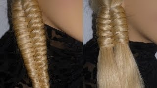 Einfache HINGUCKER Frisur für mittellange Haare selber machen SIDE Braid HairstyleTrenza hermoso [upl. by Orelle]