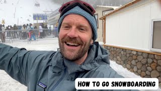 HOW TO GO SNOWBOARDING  Mountain High  Wrightwood CA [upl. by Amak]