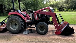 Mahindra tractor oil change [upl. by Leveridge]