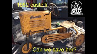 Restoration of a 1952 Castelli pedal tractor Pedal car [upl. by Radman608]