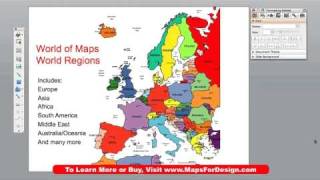 Editable PowerPoint Royalty Free Maps for Presentations • MapsForDesigncom [upl. by Inanuah]