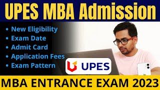 UPES Dehradun MBA Entrance Exam 2024  UPES MET 2024 Exam Date  MBA Entrance Exam 2024 Last Date [upl. by Aratihc104]