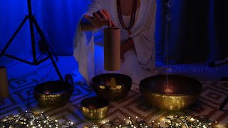 Live Tibetan Singing Bowls Meditation  Sound Healing For Relaxation  Shavasana [upl. by Pitzer]