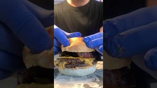 Cipollina caramellata devastante jumbo fastfood hamburger ricetta streetfood [upl. by Paik]