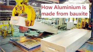 How Aluminium is made from bauxite  Aluminium Factory [upl. by Horter]