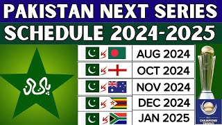 Pakistan next series after T20 World Cup 2024  PAK all next matches amp series schedule  9 Test ampODI [upl. by Tiram]