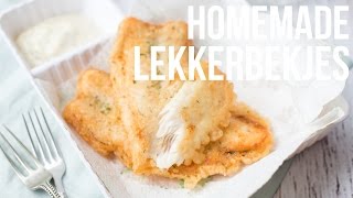 RECEPT Homemade Lekkerbekjes  OhMyFoodness [upl. by Yenhoj]