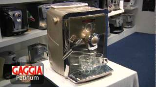 Gaggia Platinum Swing Up espressomachine video [upl. by Alaik210]