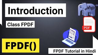 PHP PDF Using FPDF Library  How to Make PDF Invoice Using FPDF  FPDF Tutorial in Hindi [upl. by Einoj]