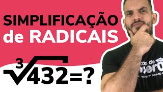 Como SIMPLIFICAR RADICAIS 9 ano Ensino Fundamental [upl. by Lyrehc]