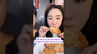 Mukbang gà chiên trending funny reels food shortvideo shorts [upl. by Aisital681]