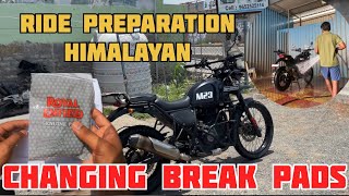 Ride preparation changing break pads for Royal Enfield Himalayan [upl. by Hunley]