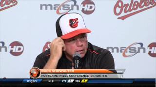 Buck Showalters postgame press conference after win against Philadelphia [upl. by Dixon]