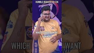 Csk Auction la Ku oru Request Tamil Players edunga [upl. by Margaretta]