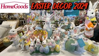 HomeGoods New Easter Decor 2024 Full Store Walkthrough [upl. by Adas]