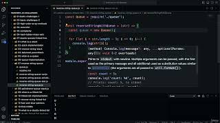 72 Reverse String With A Queue [upl. by Garnette182]