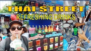 Must Try Thai Street Refreshing Drinks [upl. by Ehud]