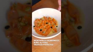 MORTADELLA SCARPINOCC BURO AL FUSO TRUFFLED PISTACHIO pasta pastarecipes italianfood asmr [upl. by Igig]